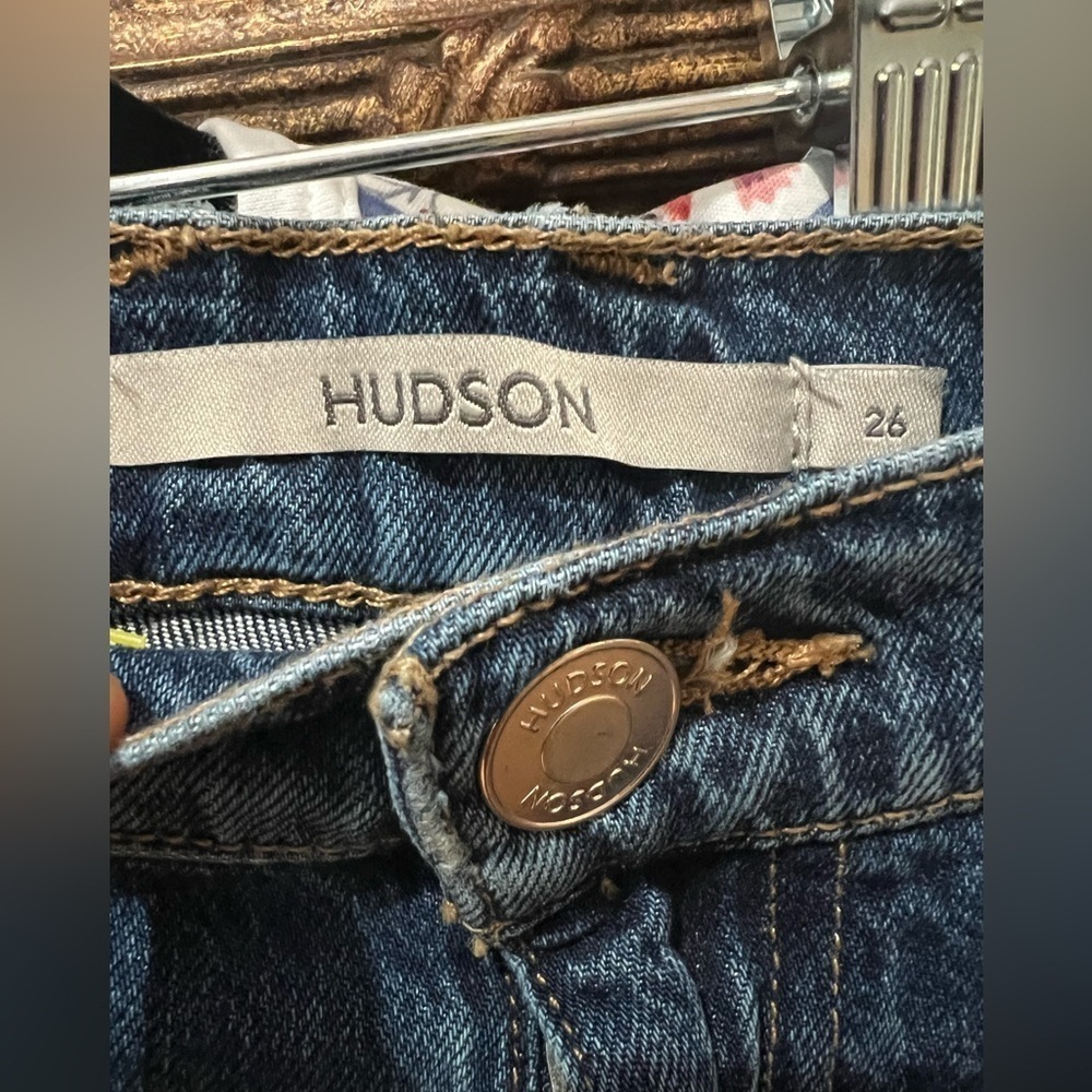 Hudson Jodie High Rise Loose Fit Wide Leg Jean 26 - Picture 11 of 11
